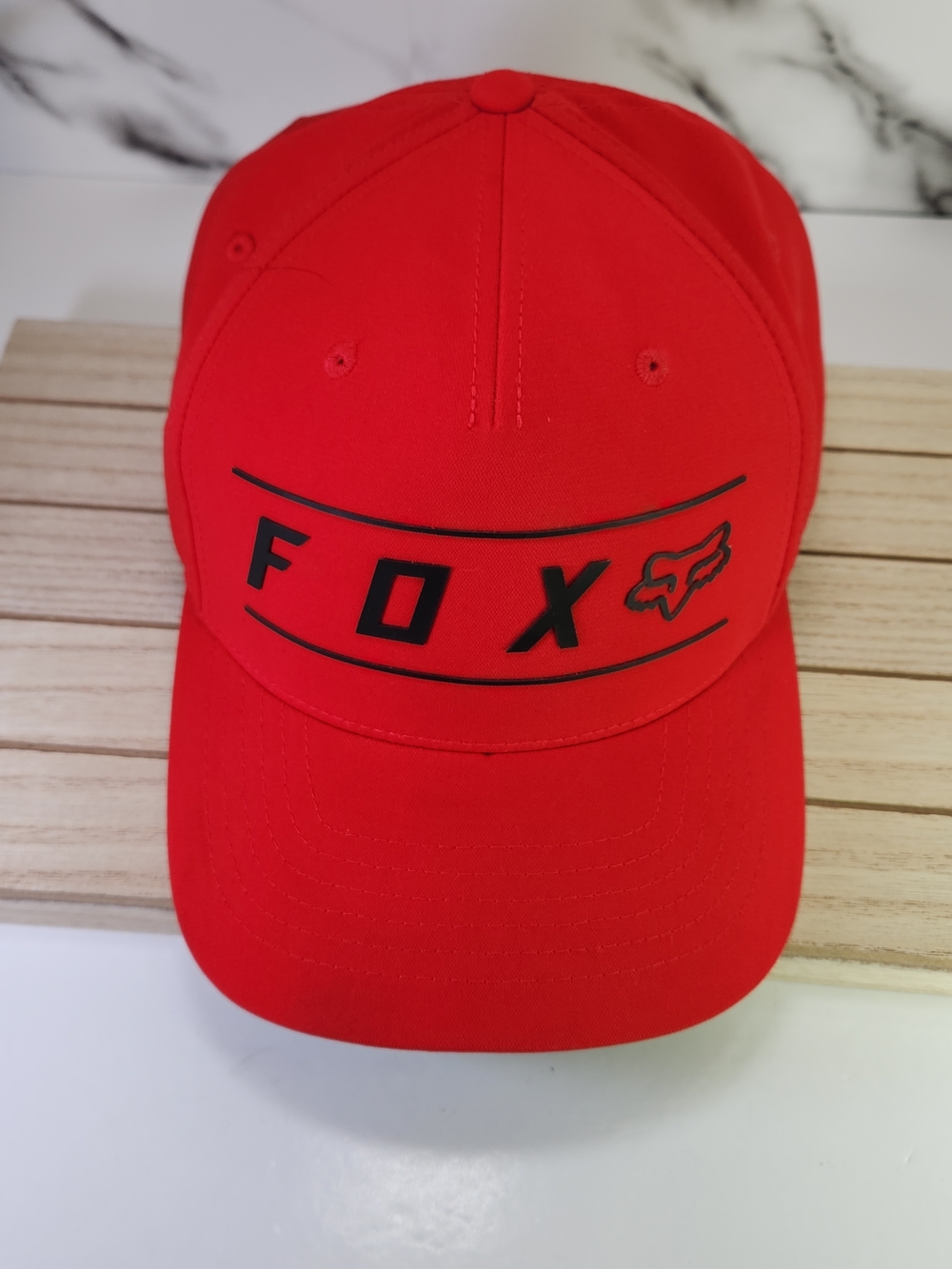 FOX Red Logo Baseball Cap. Fitted. Flex Fit - Picture 3 of 9